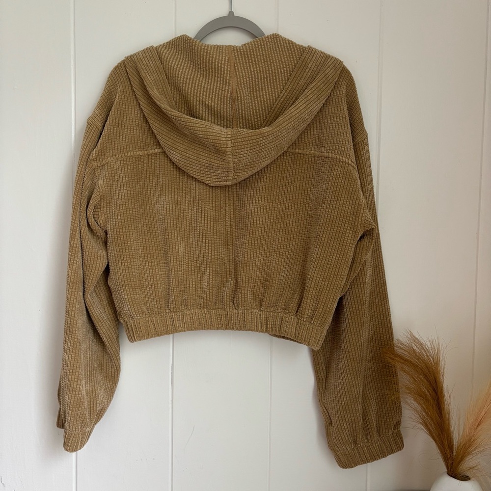 Stylish Tan Corduroy Utility Jacket - Picture 6 of 6